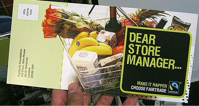 Card from Fairtrade Foundation